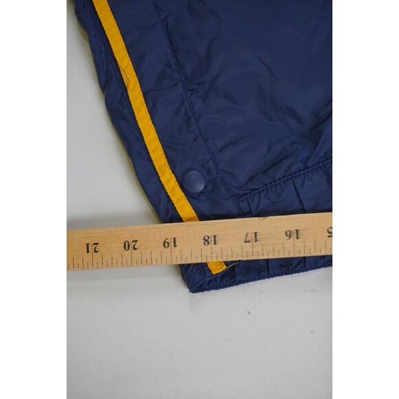 Vintage Polo Jeans Ralph Lauren Blue Yellow Snap Breakaway Sweat Track Shorts XL - Picture 4 of 8